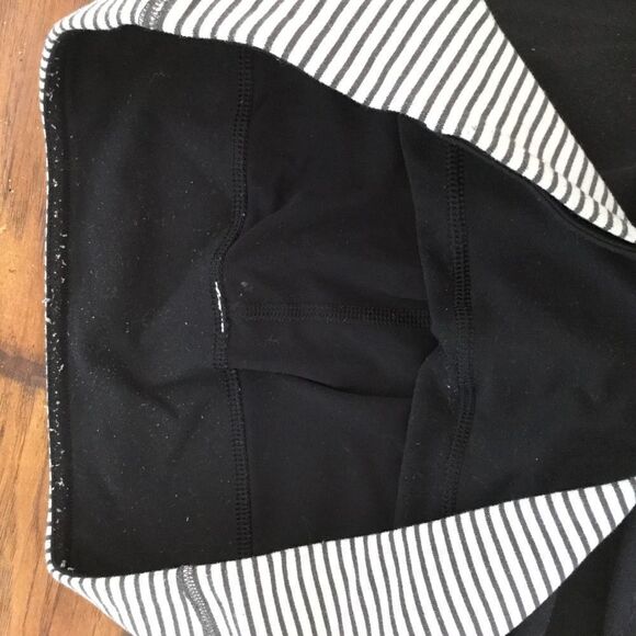 LULULEMON Black Mesh Back Crops - Picture 3 of 5
